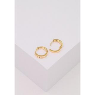 MUAU Schmuck  Creolen Scharnier Gelbgold 750 Brillanten 0.30ct. 12.5mm 