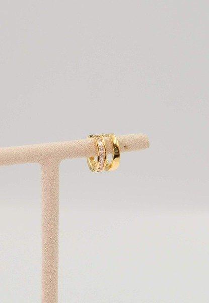 MUAU Schmuck  Creolen Scharnier Gelbgold 750 Brillanten 0.30ct. 12.5mm 