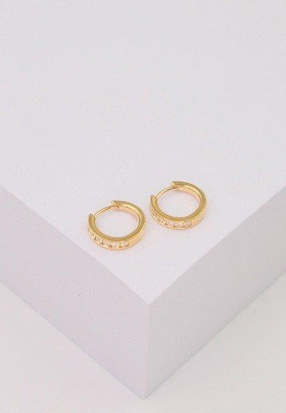 MUAU Schmuck  Creolen Scharnier Gelbgold 750 Brillanten 0.30ct. 12.5mm 