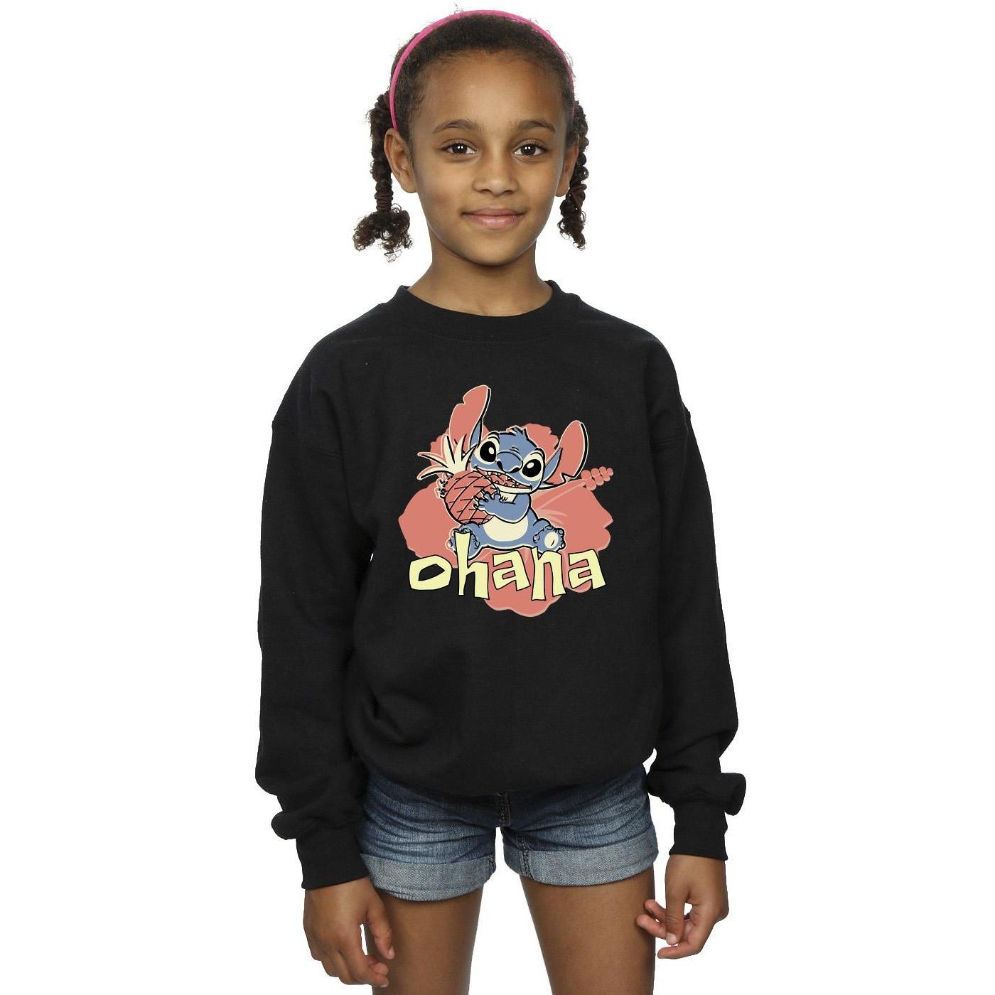 Disney  Lilo And Stitch Ohana Pineapple Sweatshirt 