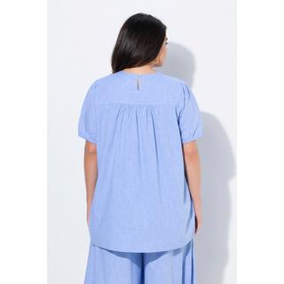 Ulla Popken Tunique Décolleté Carré Manches Courtes Bouffantes  