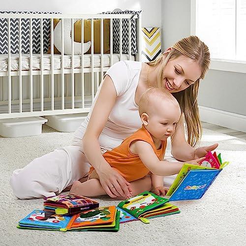 Activity-board  Livre en tissu 6 pièces pour bébés, livre en tissu doux pour bébés, jouet éducatif pour bébés, jouet éducatif pour l'apprentissage précoce 