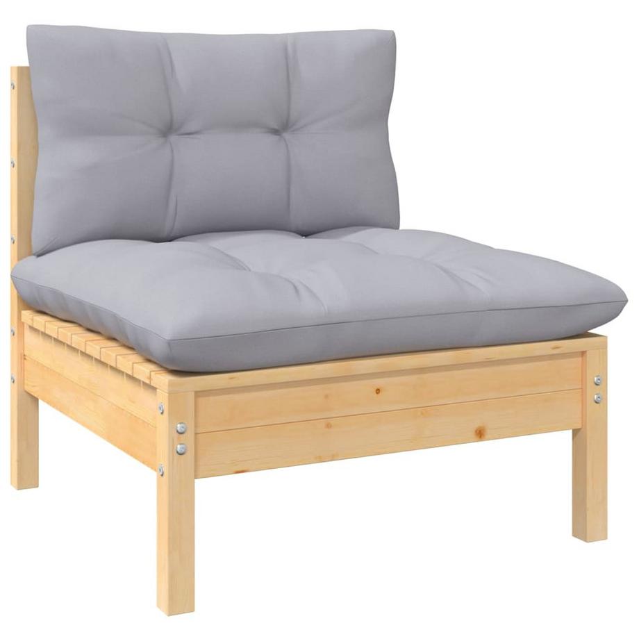 VidaXL 3-sitzer-gartensofa kiefernholz  