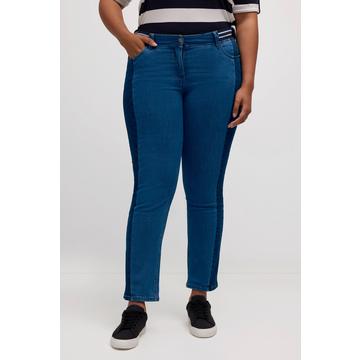 Jean Sammy, slim, denim mélangé, ceinture élastique