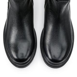 La Redoute Collections  Bottines montantes en cuir zippées 