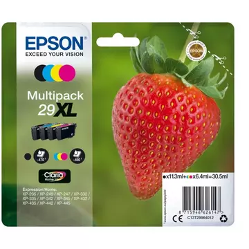 Strawberry Multipack Fragole 4 colori Inchiostri Claria Home 29XL