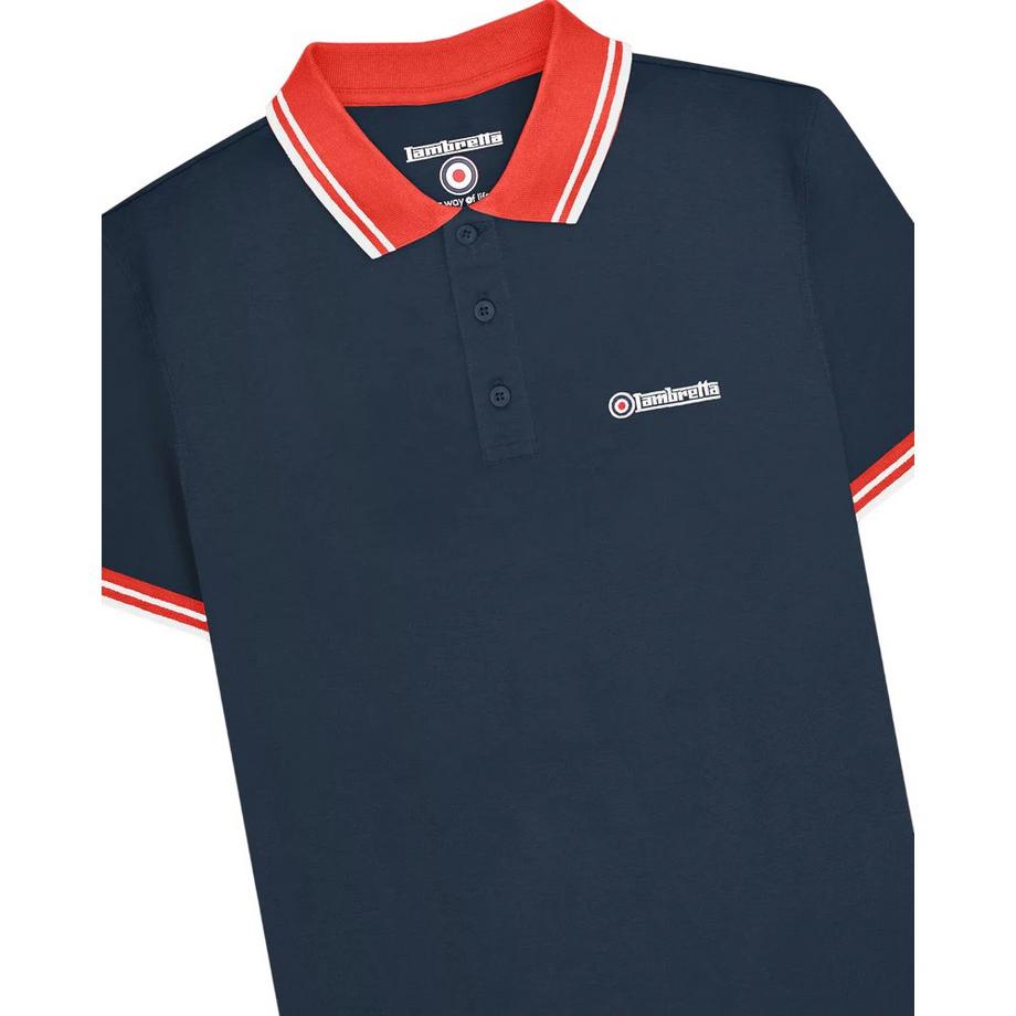 Lambretta  Maglietta Polo Con Punta A Contrasto 