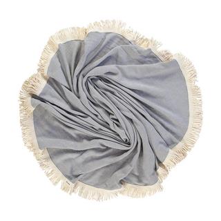 L'Anse Herringbone Rundes Badetuch  