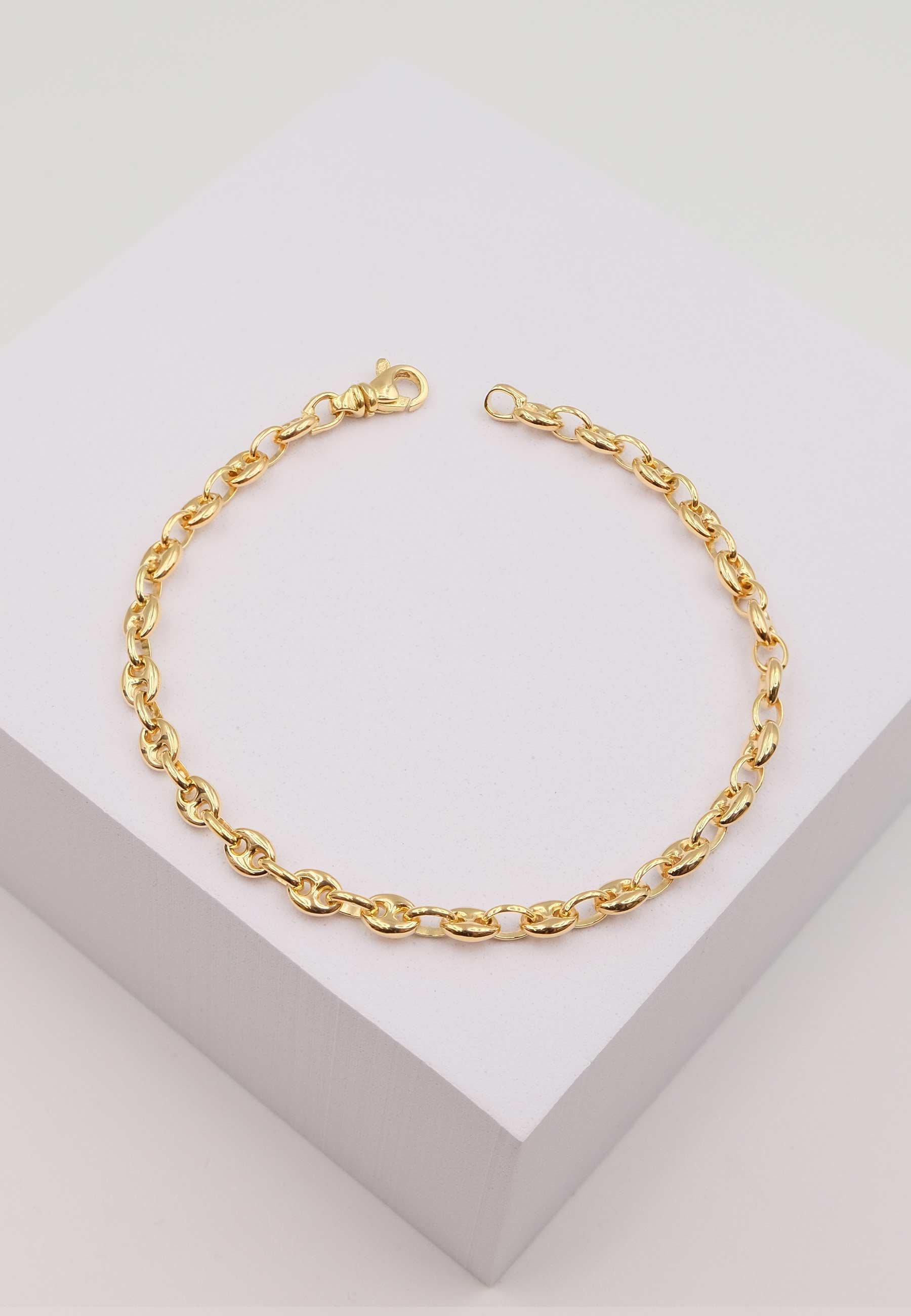 MUAU Schmuck  Bracelet Schiffsanker Bracelet Gelbgold 750, 19cm, 4.5mm 