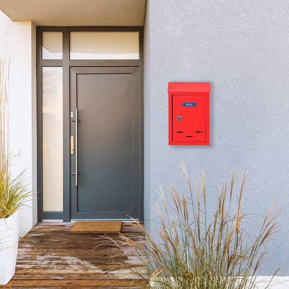 B2X  Briefkasten mit Namensschild 