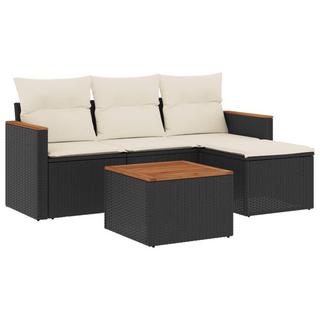 VidaXL set divano da giardino Polirattan  