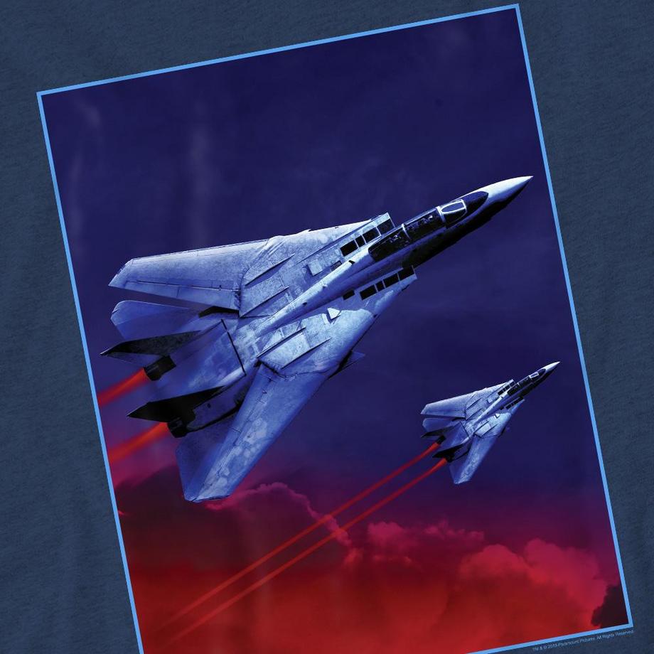 Top Gun Top Gun Fighter Jet Grafik T-Shirt  