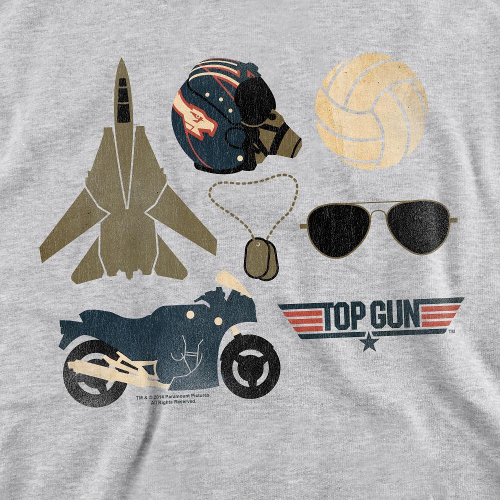 Top Gun Items Sweatshirt Imprimé Coupe Régulière  