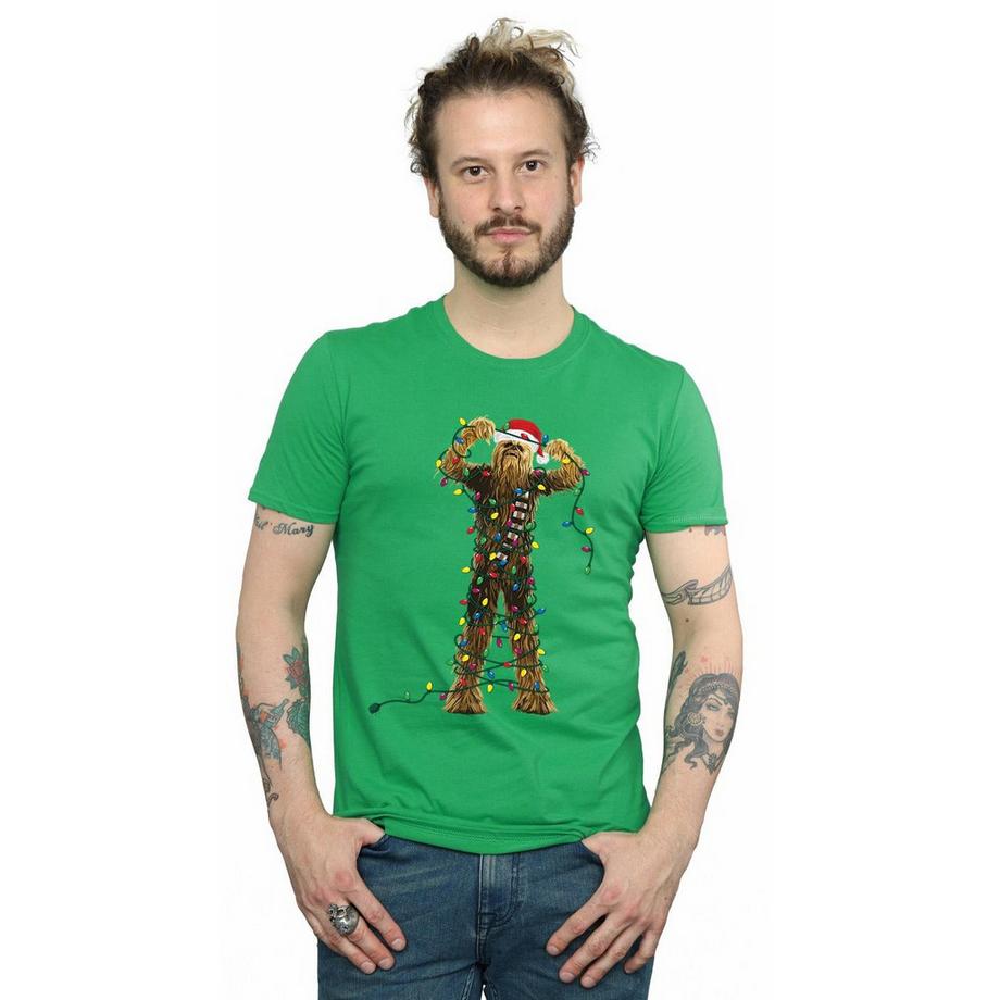 STAR WARS Star Wars Chewbacca Luci di Natale T-Shirt  