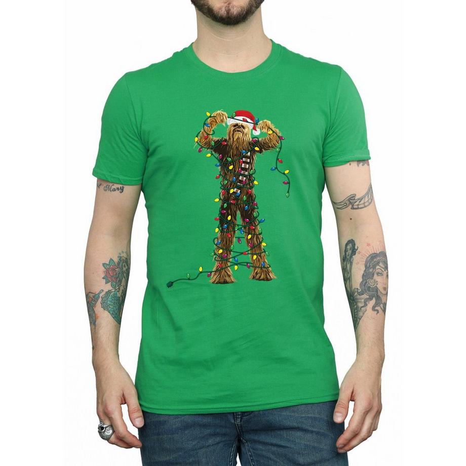STAR WARS Star Wars Chewbacca Luci di Natale T-Shirt  
