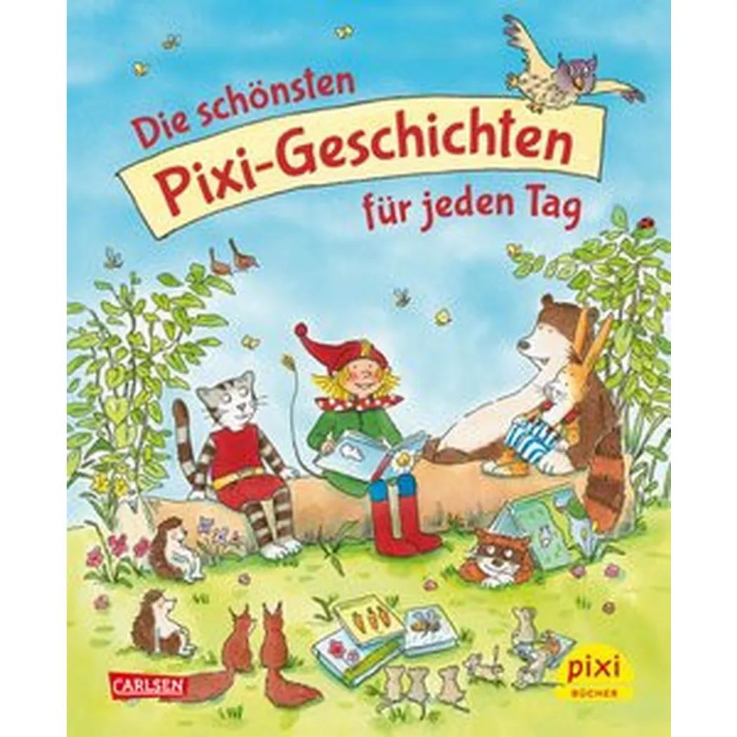 Carlsen - Die schönsten Pixi-Geschichten für jeden Tag, Paulsen, Rüdiger; Funke, Cornelia; Abedi, Isabel; Auer, Margit; Klein, Martin; Zabo, Ana; Nettingsmeier, Simone; Luhn, Usch; Bones, Antje; Himmel, Anna; Fiebrig, Stefanie; Böse, Susanne; Schwarz, Katrin M.; Fernández, Metaxia; Winterhalder, Antonia; Gellersen, Ruth; Volk, Katharina E.; Schmitz-Kuhl, Cordes, Miriam; Henze, Dagmar; Sohr, Daniel (Illustrationen); Palmtag, Nele Tust, Dorothea Christians, Julia Legien, Sabine Straßer, Susanne Glökler, Angela Camus, Ariane Weldin, Frauke Harvey, Franziska Ionescu, Cathy Spang, Markus Pfeil, Stefanie Gerhaher, Eleonore Ludin, Marine Karipidou, Maria Hardt, Iris Zöller, Coulmann, Jennifer Konstantinov, Vitali Hennig, Dirk Sturm, Carola Meyer, Kerstin Herold, Heike Ablang, Friederike Kranz, (Illustrationen)