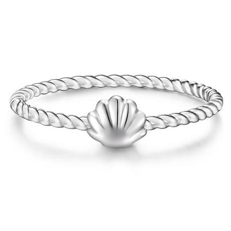 Glanzstücke München  Femme Bague en argent Coquillage 