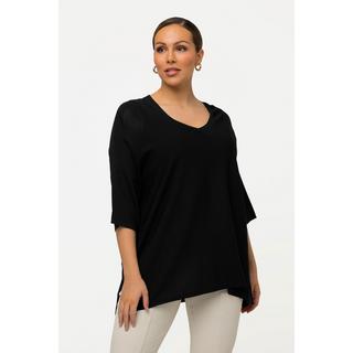 Ulla Popken Pullover Oversized Scollo a V Mezza Manica  