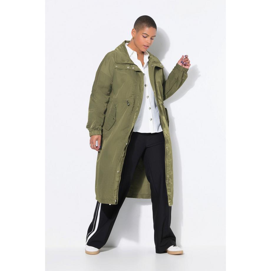 Studio Untold Manteau Coupe Droite Cordon de Serrage Taille  