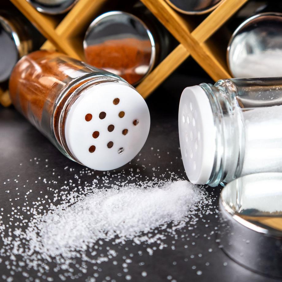 Intirilife Gewürzregal Set Gewürzständer mit 18 Gewürzgläsern  