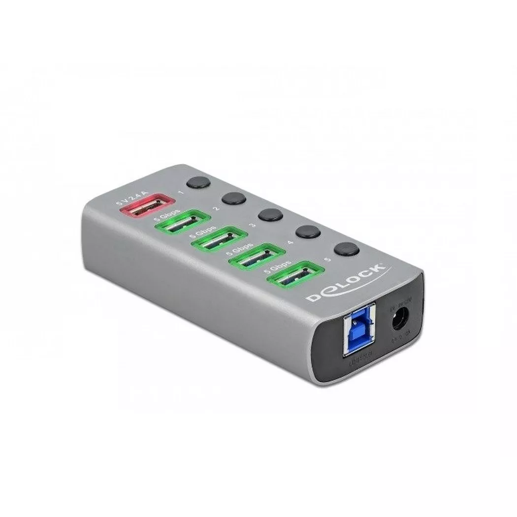 Delock - Hub - 4 x USB 3,2 Gen 1 - Desktop (63263)