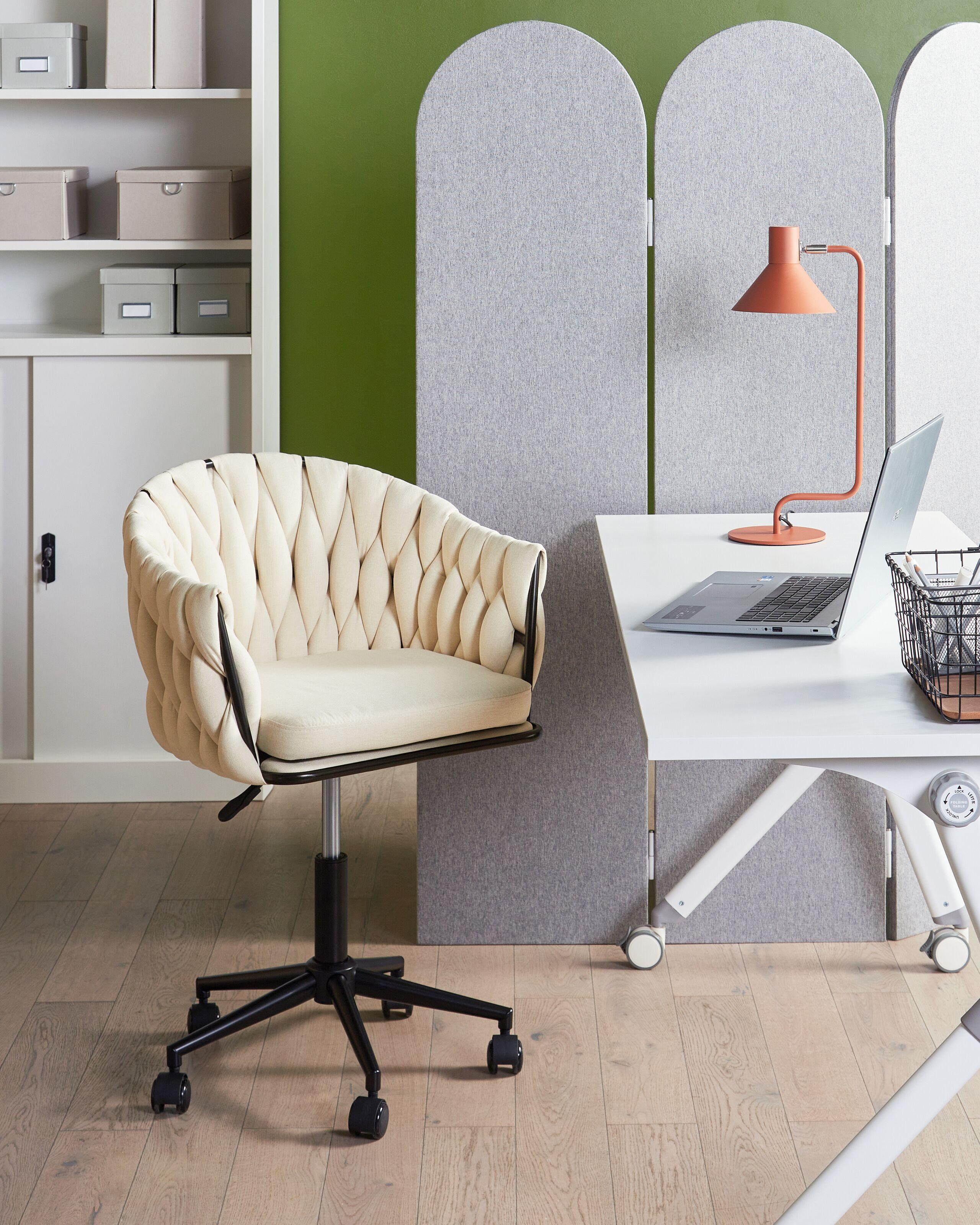 Beliani Chaise de bureau en Polyester Moderne MILAN  