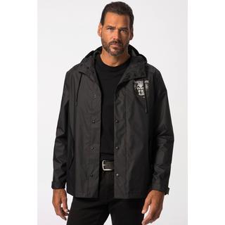 JP1880  Regenjacke, Iron Maiden,  wasserabweisend, Kapuze, Zipper, leichtes Futter 