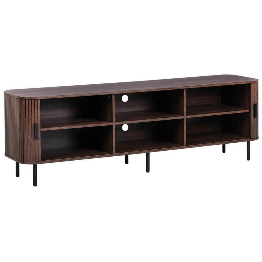 Beliani Meuble TV en MDF Rétro BRADLEY  