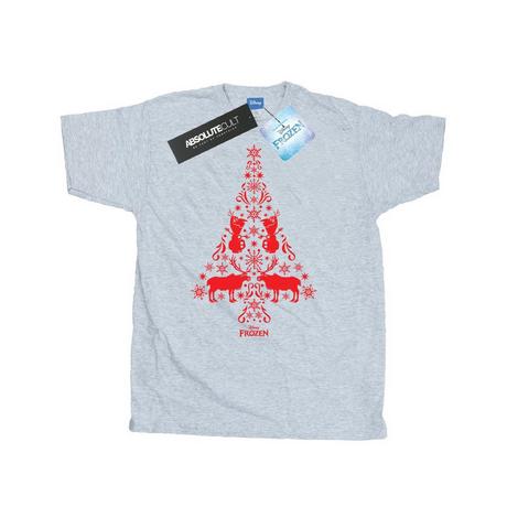 Disney Frozen Maglietta Albero di Natale Maniche Corte  