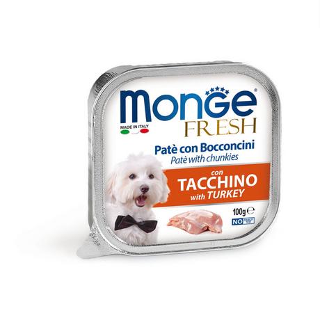 Monge  Fresco per cani con tacchino - Multipack 