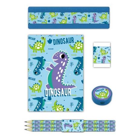 Roost ROOST Schlamper-Etui 404557 Dinosaurier, 7-teilig  