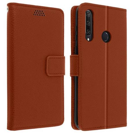 Avizar  Etui Huawei Y6p Portefeuille Marron 