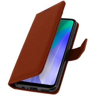 Avizar  Etui Huawei Y6p Portefeuille Marron 