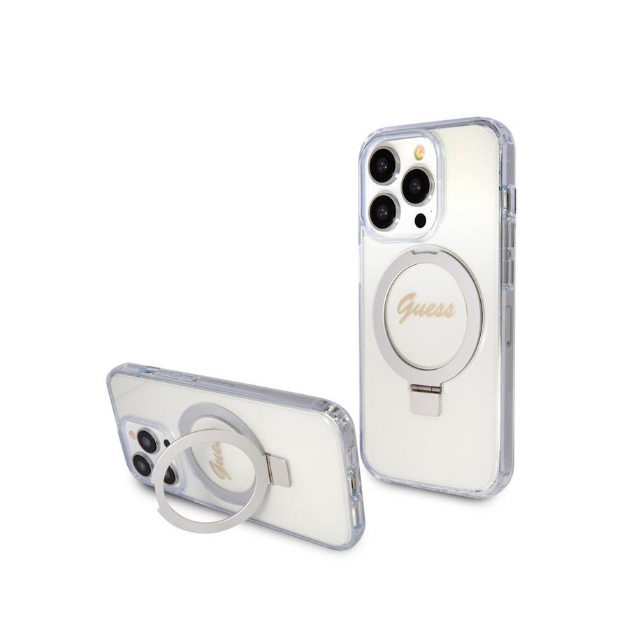 GUESS  Hülle iPhone 15 Pro Max TPU Ring Stand 