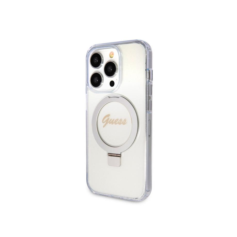 GUESS  Hülle iPhone 15 Pro Max TPU Ring Stand 