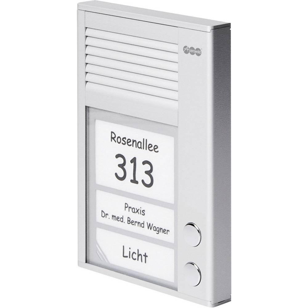 AUERSWALD  TFS-Dialog 202 Citofono Cablato Kit completo Casa Bifamiliare Argento 