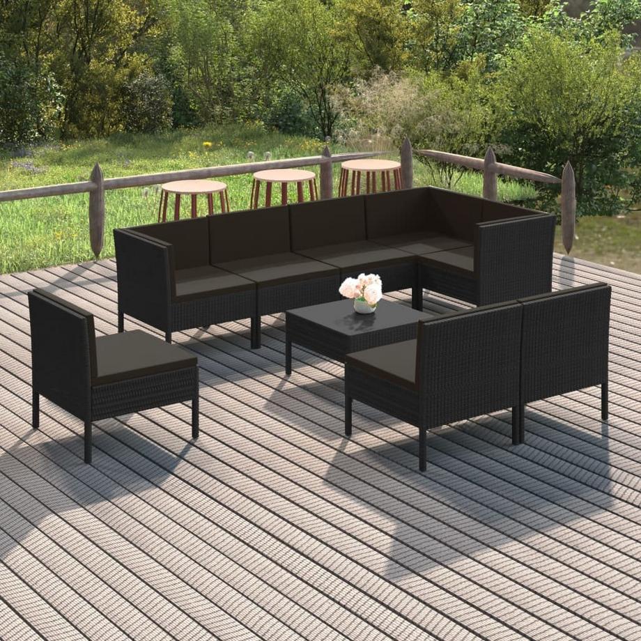 VidaXL set da giardino Polirattan  