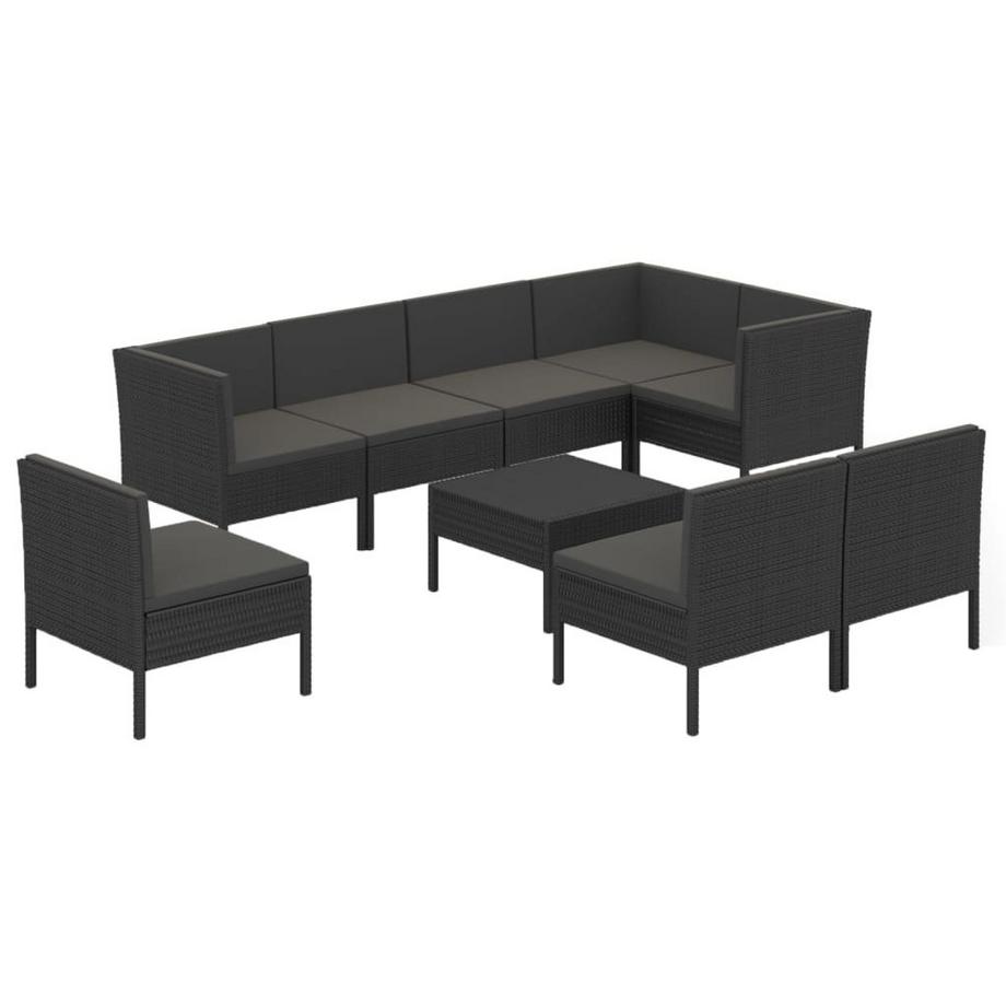 set da giardino Polirattan