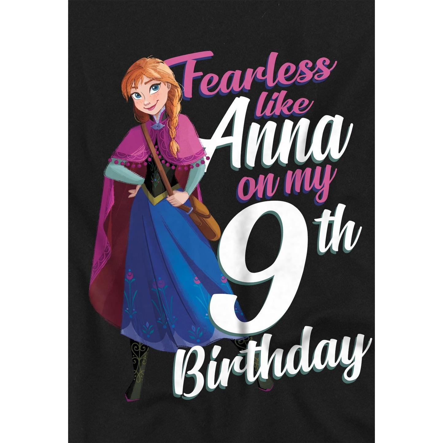 FROZEN  Fearless Like Anna TShirt  9 Geburtstag 