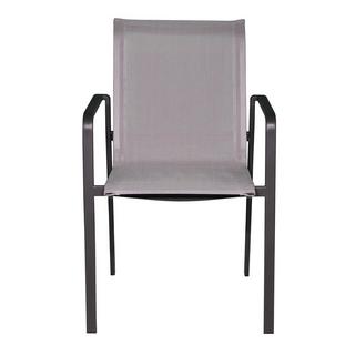 mutoni Chaise de jardin Sofia gris clair anthracite  