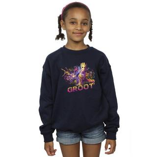 MARVEL  Guardians Of The Galaxy Abstract Groot Sweatshirt 