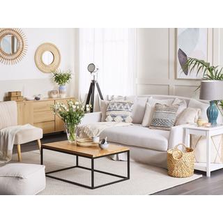 Beliani Lot de 2 coussins décoratifs en Coton Traditionnel EYTELIA  