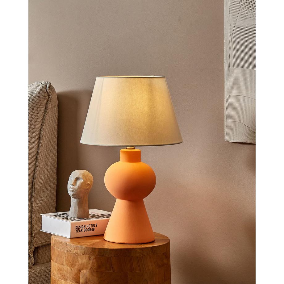 Beliani Lampe à poser en Céramique  FABILOS  
