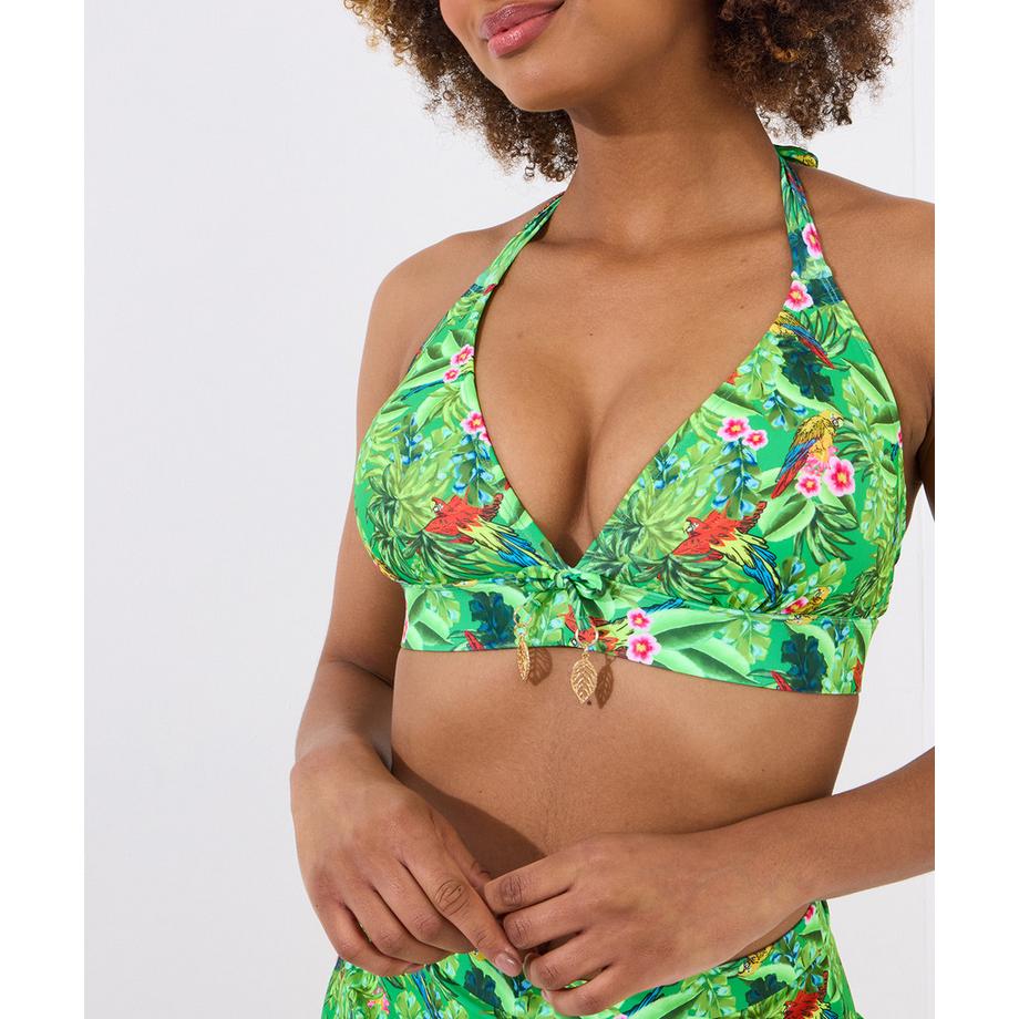 Joe Browns Tropical Print Neckholder Bikini-Oberteil  