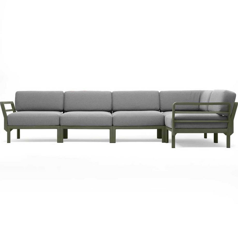 NARDI outdoor Salon de jardin Maximo vert gris (5 pièces)  