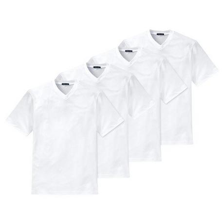 Schiesser American V-Ausschnitt T-Shirt 4er Pack  