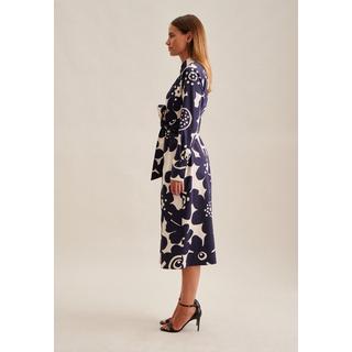 Seidensticker  Kleid Floral Langarm Kragen 