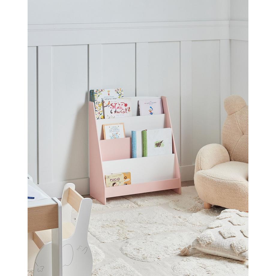 Beliani Bücherregal mit 4 Ebenen aus MDF-Platte  LILOET  