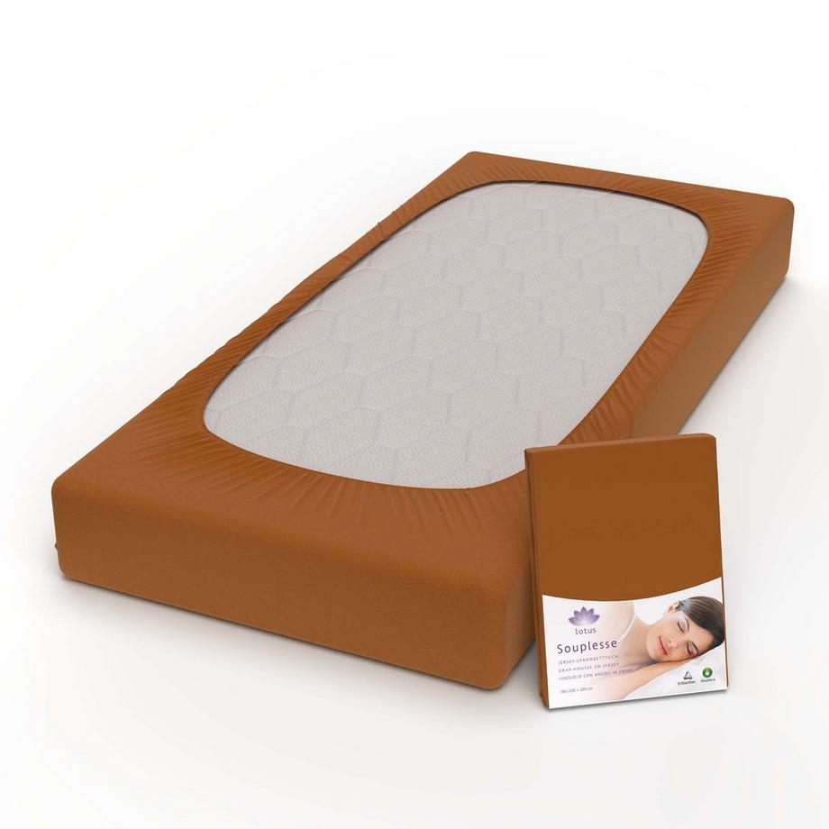 Lotus Bettwaren Souplesse Lenzuolo con Angoli Jersey  