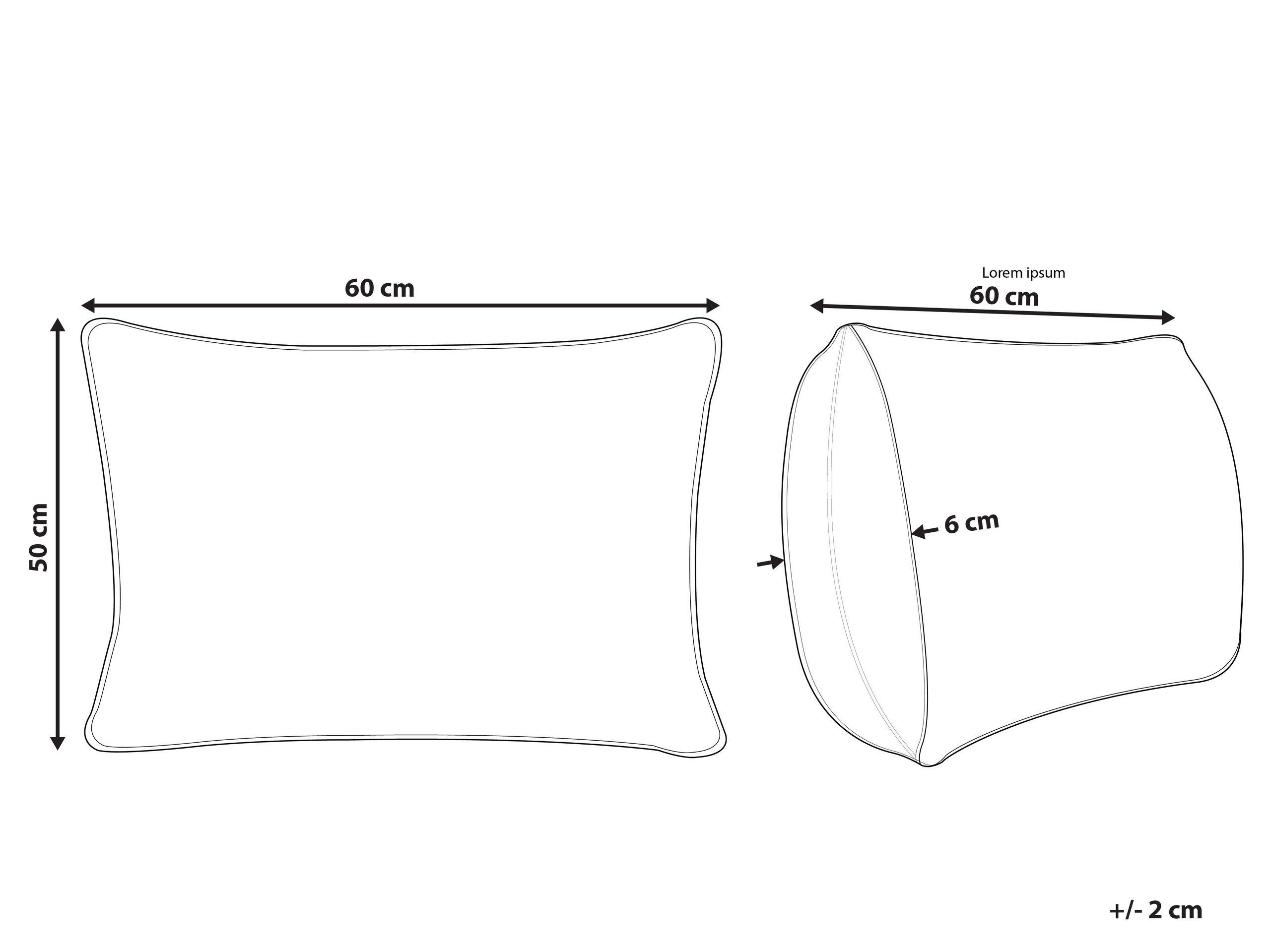 Beliani Aneto Cuscino in Cotone  